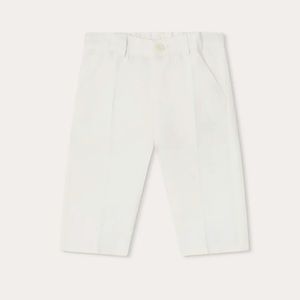 Bonpoint white pants baby boy 12 months